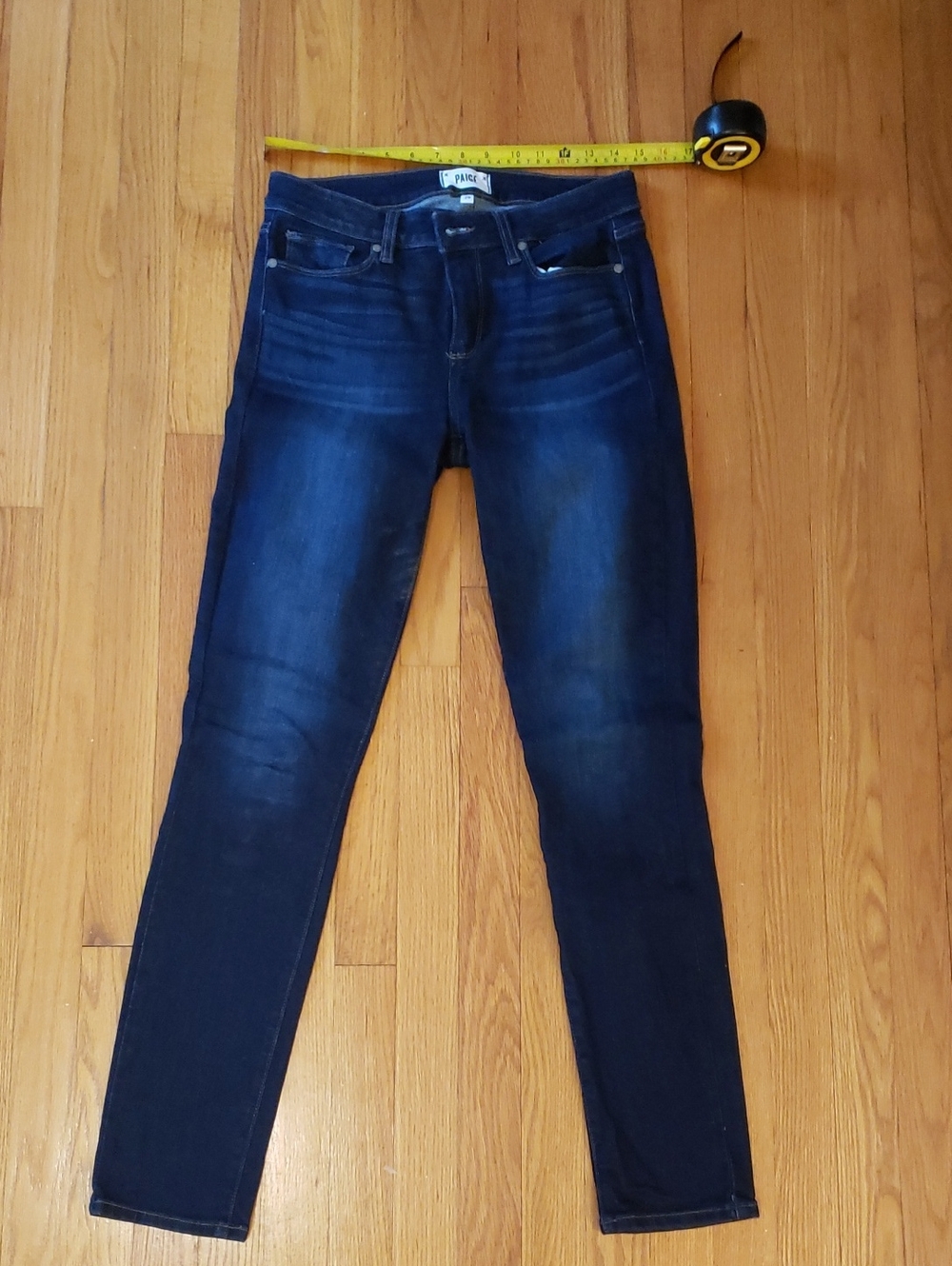 PAIGE Skyline Dark Blue Skinny Jeans